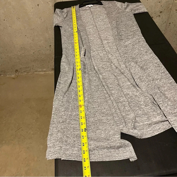 LuLaRoe Sarah Sweater Women’s Small Gray Cardigan Open Front Long Sleeve - Picture 7 of 7